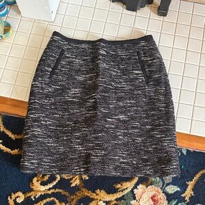 Talbots Black tweed wool blend skirt- worn a few times